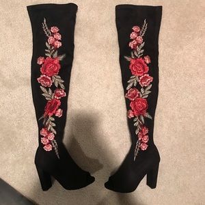 Wild Diva Embroidered Boots